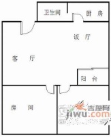 天元大厦2室2厅1卫户型图