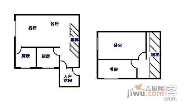 君林天下2室1厅1卫户型图