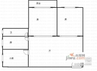 广园云苑新村3室1厅1卫92㎡户型图