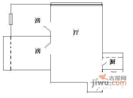 景泰新村2室1厅1卫73㎡户型图