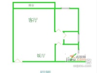 富力盈丰大厦2室2厅1卫户型图