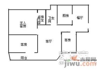 景江大厦3室2厅2卫109㎡户型图