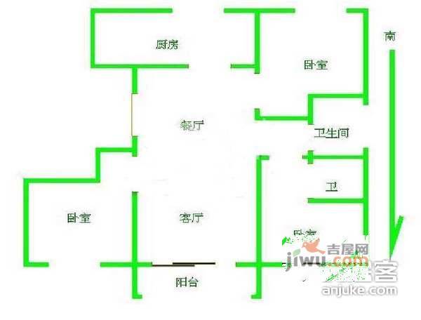 中人小区4室2厅2卫257㎡户型图