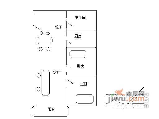 中人小区3室2厅1卫户型图