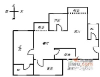 侨兴苑3室2厅2卫125㎡户型图