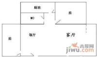 蓬莱花园2室2厅1卫84㎡户型图