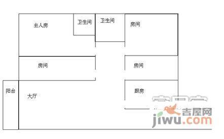 洛涛居3室2厅2卫133㎡户型图