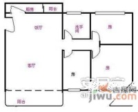 鹭江小区3室2厅1卫户型图