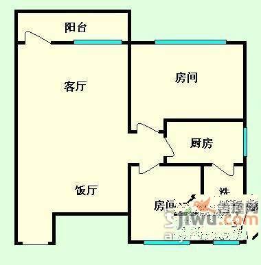 燕塘工业园小区2室2厅1卫79㎡户型图