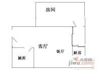 华园新村1室1厅1卫户型图