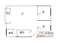 梅园大厦2室1厅1卫79㎡户型图