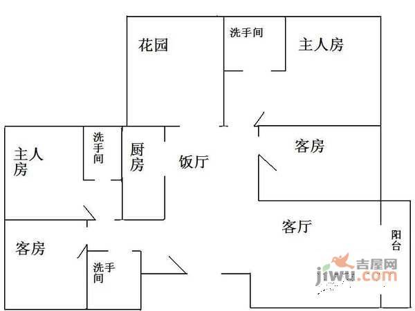 依云小镇4室2厅3卫户型图