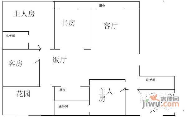 依云小镇4室2厅3卫户型图