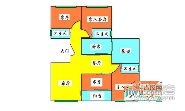 依云小镇4室2厅2卫166㎡户型图