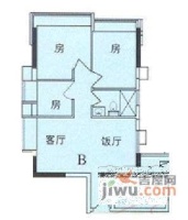 华景新城六期西区3室1厅1卫86㎡户型图