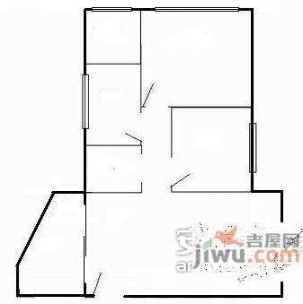 悦龙阁3室2厅1卫户型图