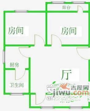 南华东路小区2室2厅1卫户型图