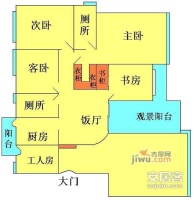 利海托斯卡纳5室2厅2卫300㎡户型图