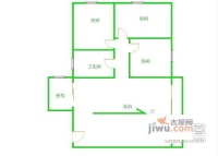 花都紫荆苑3室2厅1卫90㎡户型图