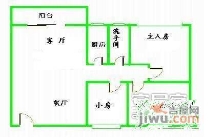 听涛雅苑3室1厅1卫户型图