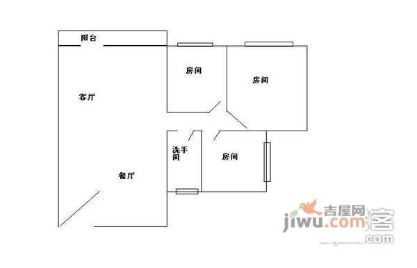 云逸苑3室2厅2卫110㎡户型图