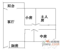 吉祥道小区3室2厅1卫101㎡户型图