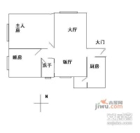 华景新城六期2室2厅1卫79㎡户型图