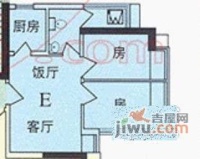 华景新城六期2室1厅1卫户型图