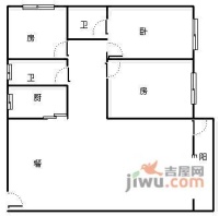 钻石豪庭4室2厅2卫146㎡户型图