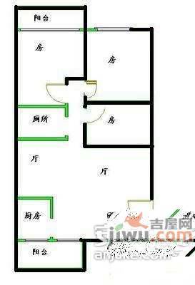 怡龙苑3室2厅1卫108㎡户型图