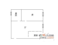 东方文德广场1室1厅1卫42㎡户型图