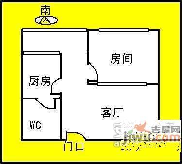 新光城市广场1室1厅1卫35㎡户型图