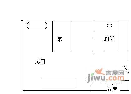 双城国际公寓1室0厅1卫39㎡户型图