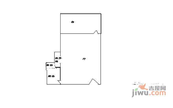 淘金坑住宅小区1室1厅1卫户型图