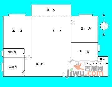 金豪嘉苑3室2厅2卫户型图