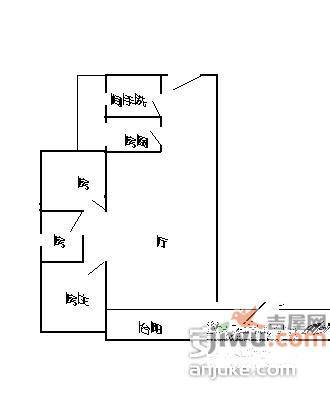 星汇雅苑3室2厅1卫96㎡户型图