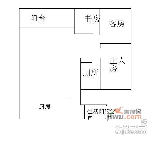 美林湖畔花园5室2厅2卫户型图