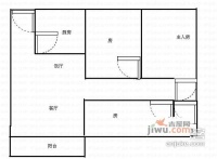 富泽居3室1厅1卫89㎡户型图