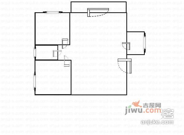 荟萃苑2室1厅1卫户型图