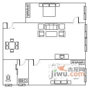 桂花岗小区2室1厅1卫72㎡户型图