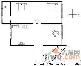 金桂园2室2厅1卫92㎡户型图