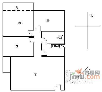 金桂园3室1厅1卫114㎡户型图