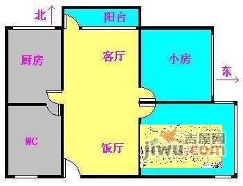 富力碧涛湾3室2厅1卫110㎡户型图