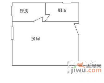 环宇花园文景阁1室0厅1卫32㎡户型图