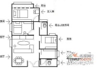 飞行小区3室2厅2卫97㎡户型图