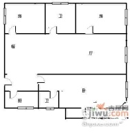 世贸花园3室2厅2卫93㎡户型图