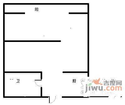 时代YOU公寓1室1厅1卫73㎡户型图