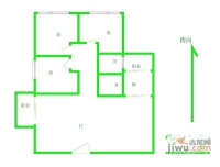 昌岗东电信大厦3室2厅2卫115㎡户型图