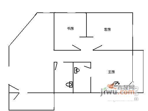 淘金花园3室2厅2卫120㎡户型图