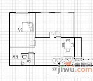 建设三马路小区3室1厅1卫户型图